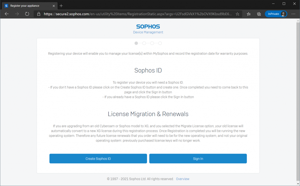 sophos xg firewall home edition vmware