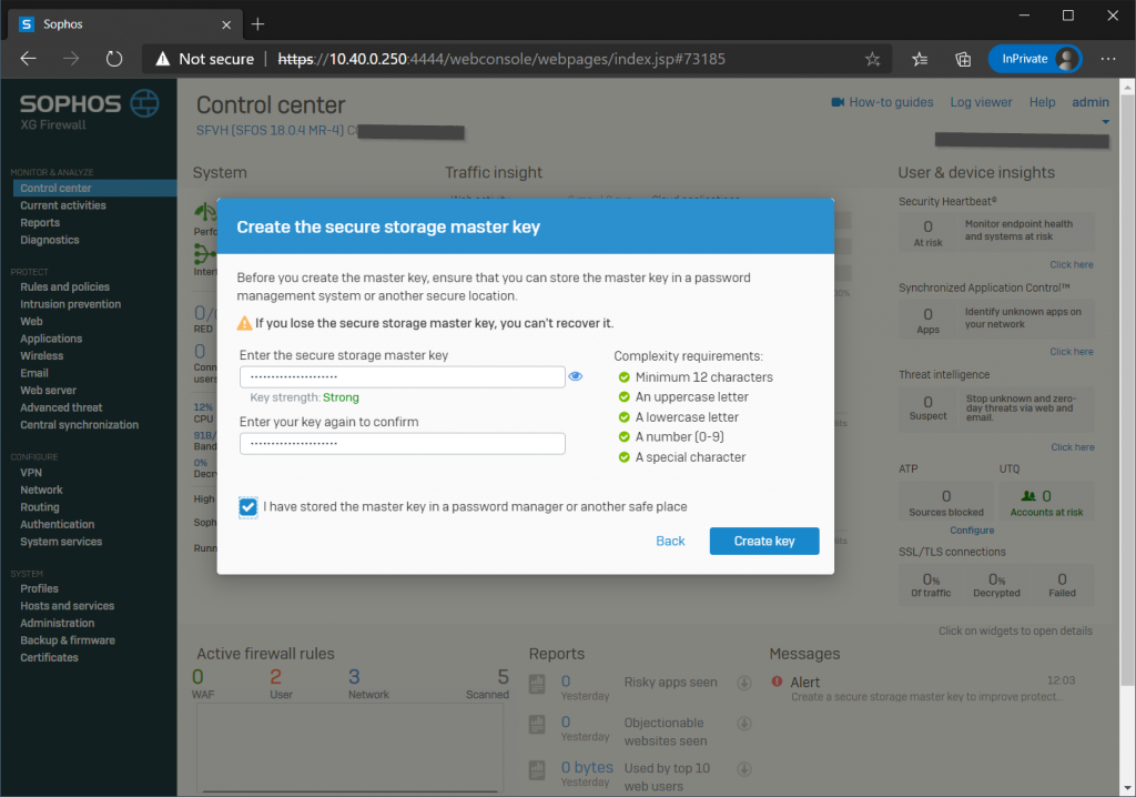 sophos xg firewall home edition vmware