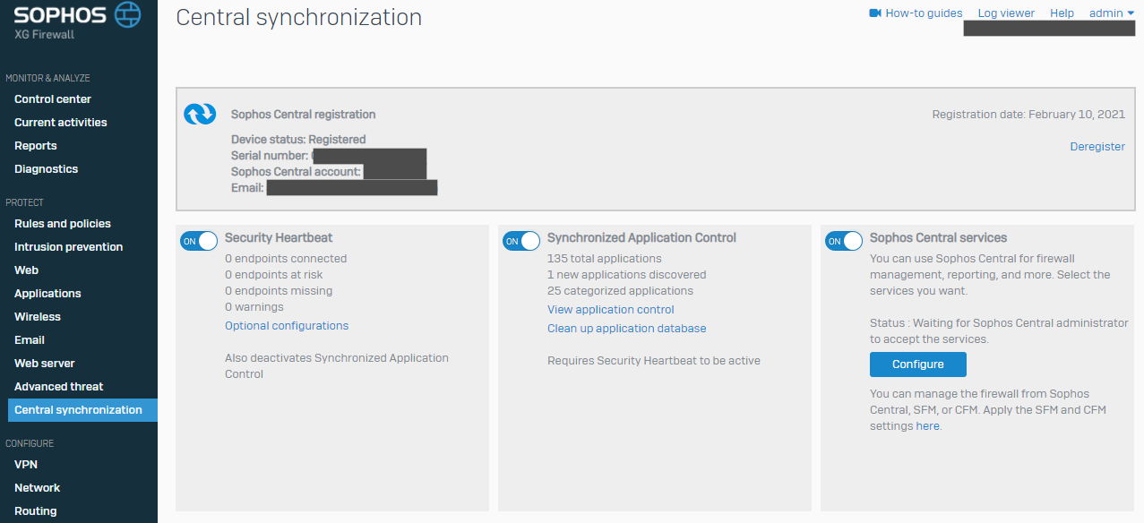 sophos home firewalll