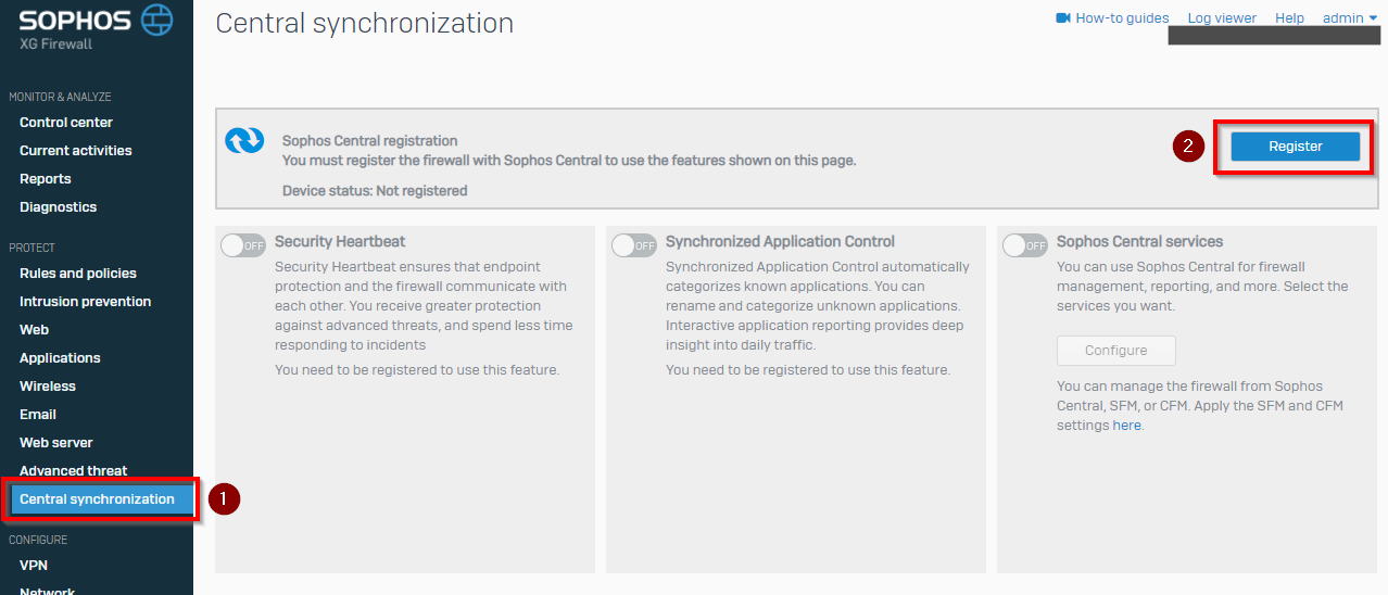 Register Firewall